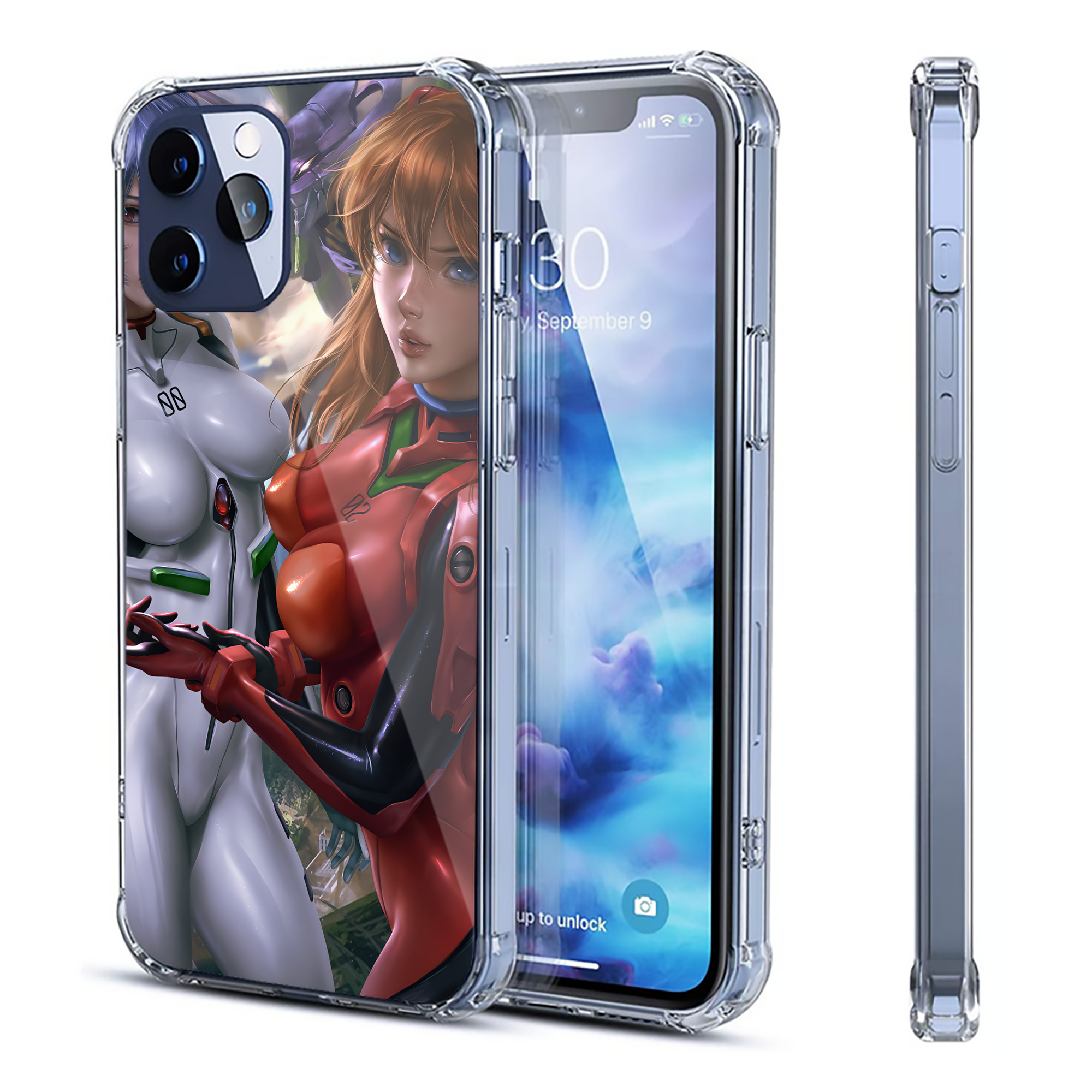 （画像用） EVA 新世紀エヴァンゲリオン 【iPhone 12シリーズ対応】透明スマホケース（クリアソフトケース）